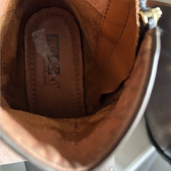 Pikolinos Andorra Leather Tassel Ankle Boots Heeled size 39 Women’s Gray - Picture 9 of 14